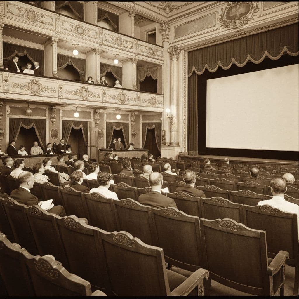 Sessão de cinema em Goiás no início do século XX