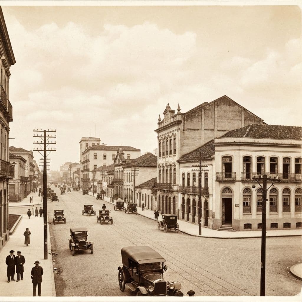 Panorama de cidade goiana em processo de modernização