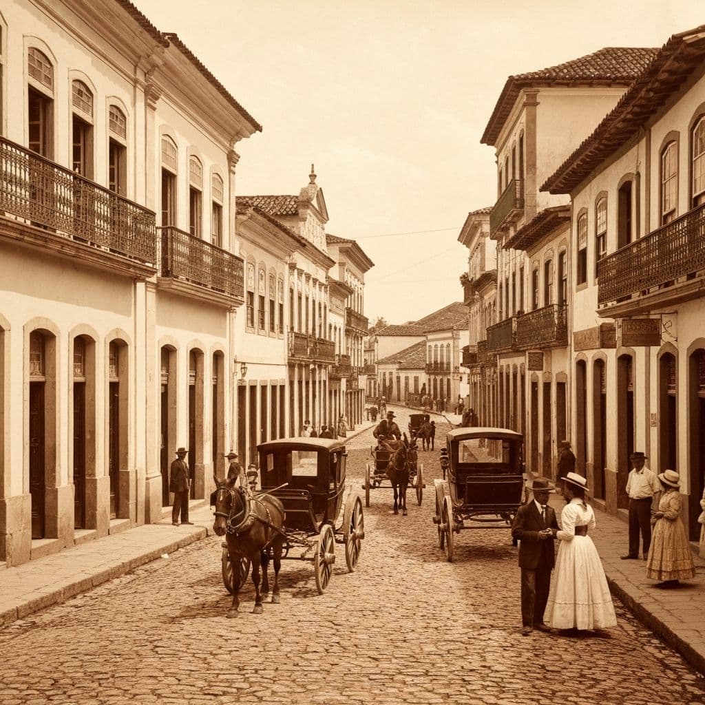 Vista da Cidade de Goiás no início do século XX